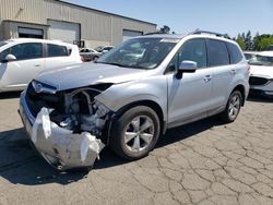 Salvage cars for sale at Woodburn, OR auction: 2015 Subaru Forester 2.5I Premium