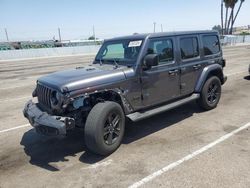 Jeep salvage cars for sale: 2020 Jeep Wrangler Unlimited Sahara