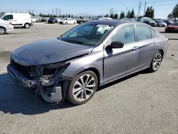 Salvage cars for sale at Rancho Cucamonga, CA auction: 2015 Honda Accord Sport