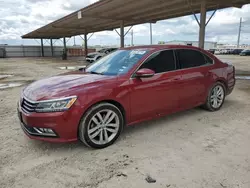 Salvage cars for sale at Temple, TX auction: 2018 Volkswagen Passat SE