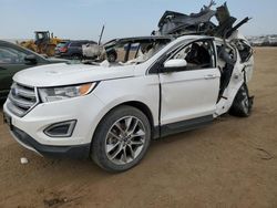 Salvage cars for sale at Brighton, CO auction: 2015 Ford Edge Titanium