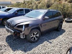 Salvage cars for sale at Reno, NV auction: 2018 Jeep Cherokee Trailhawk