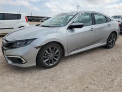 Salvage cars for sale at Andrews, TX auction: 2019 Honda Civic EX