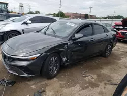 Salvage cars for sale at Dyer, IN auction: 2024 Hyundai Elantra SEL