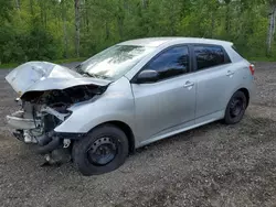 Salvage cars for sale at Cookstown, ON auction: 2010 Toyota Corolla Matrix