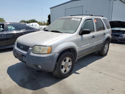 Salvage cars for sale from Copart Sacramento, CA: 2002 Ford Escape XLT