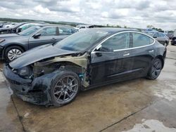 Salvage cars for sale at Grand Prairie, TX auction: 2019 Tesla Model 3