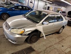 Salvage cars for sale at Dyer, IN auction: 2003 Toyota Corolla CE