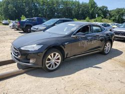 Salvage cars for sale at North Billerica, MA auction: 2014 Tesla Model S