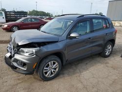 Salvage cars for sale at Woodhaven, MI auction: 2016 Volkswagen Tiguan S