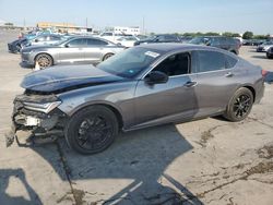 Salvage cars for sale at Grand Prairie, TX auction: 2021 Acura TLX Technology