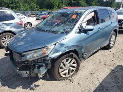 Salvage cars for sale at Candia, NH auction: 2015 Honda CR-V EX