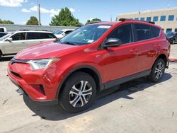 Salvage cars for sale at Littleton, CO auction: 2017 Toyota Rav4 LE