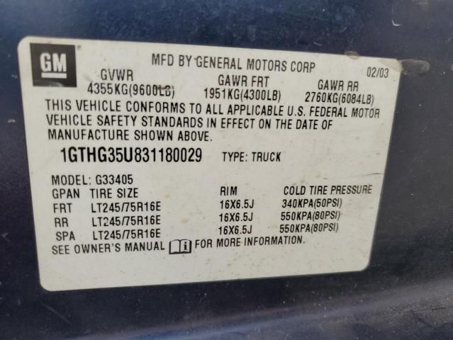 2003 GMC Savana G3500