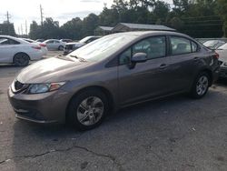 Salvage cars for sale at Savannah, GA auction: 2013 Honda Civic LX