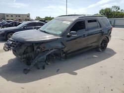 Salvage cars for sale at Wilmer, TX auction: 2017 Ford Explorer Sport