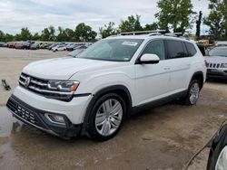 Salvage cars for sale at Bridgeton, MO auction: 2019 Volkswagen Atlas SEL Premium