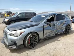 Salvage cars for sale at North Las Vegas, NV auction: 2018 Infiniti Q50 Luxe