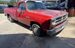 Salvage cars for sale from Copart Jacksonville, FL: 1990 Dodge D-SERIES D150