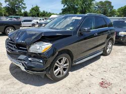 Mercedes-Benz salvage cars for sale: 2015 Mercedes-Benz ML 350 4matic