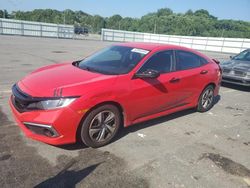 Salvage cars for sale at Assonet, MA auction: 2020 Honda Civic LX