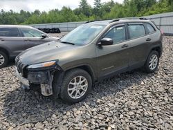 Salvage cars for sale at Windham, ME auction: 2015 Jeep Cherokee Sport