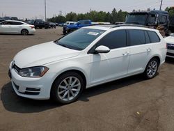 Volkswagen salvage cars for sale: 2017 Volkswagen Golf Sportwagen S