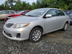 Salvage cars for sale at Waldorf, MD auction: 2013 Toyota Corolla Base