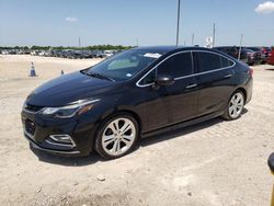 Salvage cars for sale from Copart Temple, TX: 2018 Chevrolet Cruze Premier