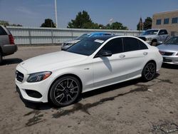 Salvage cars for sale at Littleton, CO auction: 2018 Mercedes-Benz C 43 4matic AMG