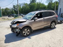 Salvage cars for sale at Candia, NH auction: 2015 Subaru Forester 2.5I Premium