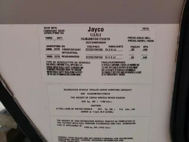 2016 Jayco JAY Flight 34RSBS