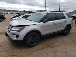 Salvage cars for sale at Colorado Springs, CO auction: 2018 Ford Explorer XLT