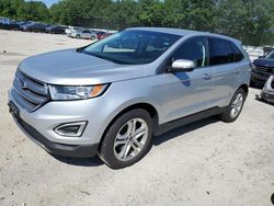 Salvage cars for sale at North Billerica, MA auction: 2018 Ford Edge Titanium