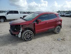 Vehiculos salvage en venta de Copart Houston, TX: 2018 Ford Ecosport Titanium