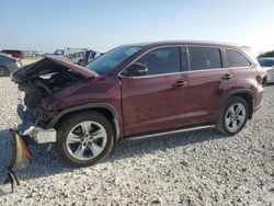 Salvage cars for sale at Taylor, TX auction: 2014 Toyota Highlander Limited