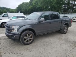 Salvage cars for sale at North Billerica, MA auction: 2016 Ford F150 Supercrew