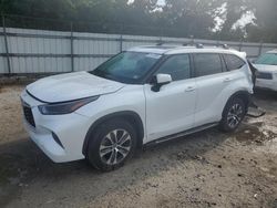 Toyota salvage cars for sale: 2022 Toyota Highlander Hybrid XLE