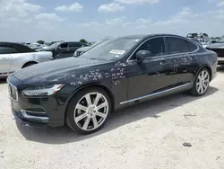 Salvage cars for sale at San Antonio, TX auction: 2017 Volvo S90 T6 Inscription