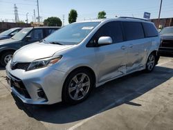 Toyota Sienna se salvage cars for sale: 2019 Toyota Sienna SE