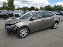 Salvage cars for sale at Woodburn, OR auction: 2018 Toyota Corolla LE