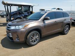 Salvage cars for sale at Brighton, CO auction: 2019 Toyota Highlander SE