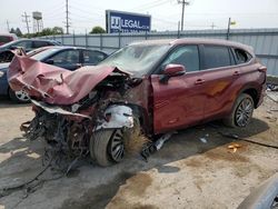 Toyota salvage cars for sale: 2022 Toyota Highlander Platinum