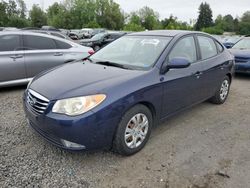 Salvage cars for sale at Portland, OR auction: 2010 Hyundai Elantra Blue