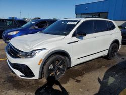 Salvage cars for sale at Woodhaven, MI auction: 2024 Volkswagen Tiguan SE R-LINE Black