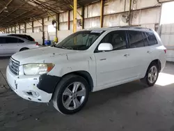 Salvage cars for sale at Phoenix, AZ auction: 2008 Toyota Highlander Limited