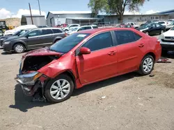 Carros salvage a la venta en subasta: 2016 Toyota Corolla L