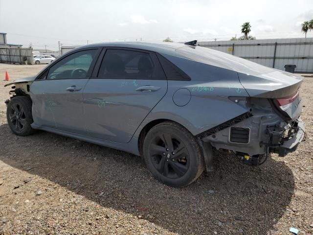 2021 Hyundai Elantra Blue