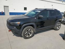 Salvage cars for sale at Farr West, UT auction: 2019 Jeep Cherokee Trailhawk