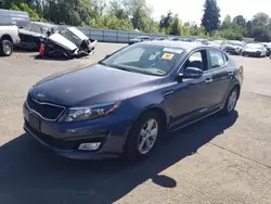 Salvage cars for sale at Portland, OR auction: 2015 KIA Optima LX